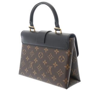 Louis Vuitton Monogram Handbag Bag Locky Black Shoulder Canvas Noir